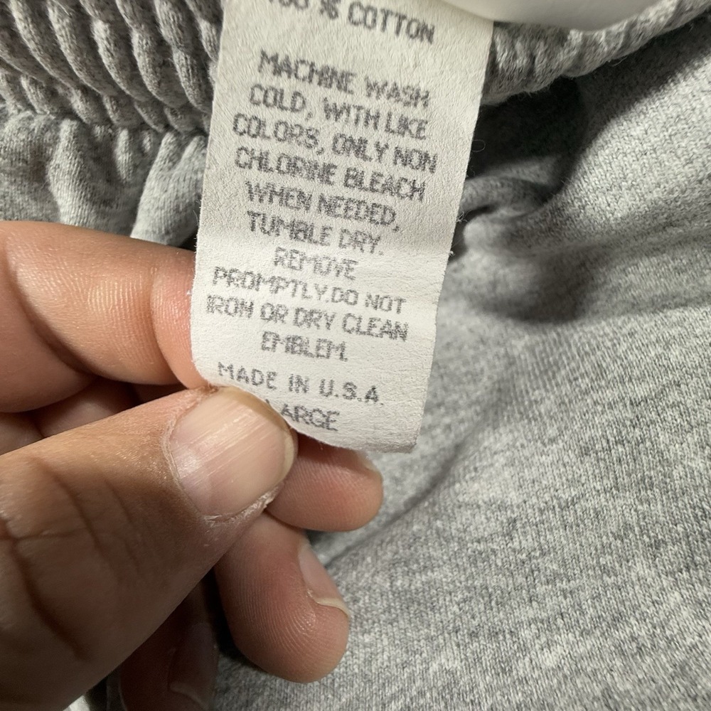 VINTAGE Walt Disney World Sweatpants Gray Mickey Mouse Mens Made in USA - Picture 3 of 9